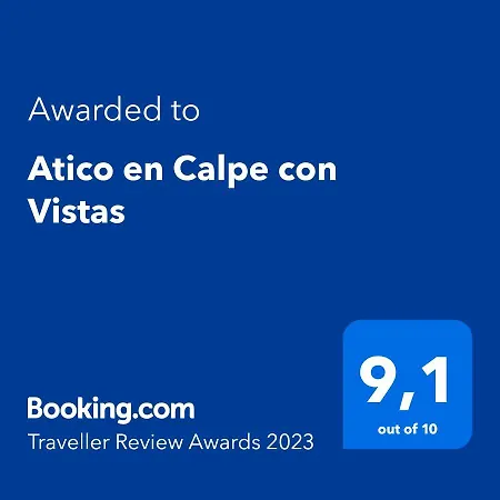 Atico En Con Vistas Appartement Calp